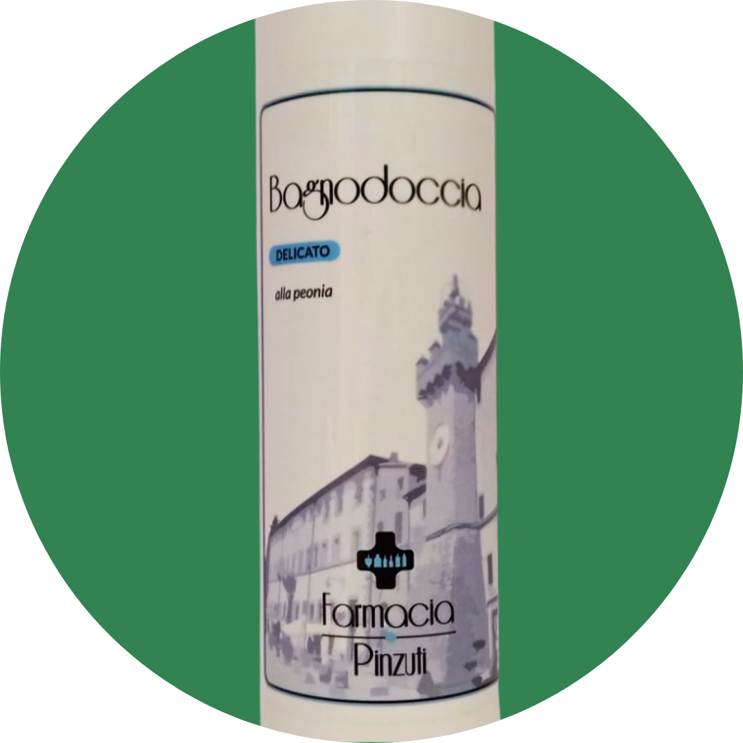 bagnodoccia delicato alla peonia e gomma guar, senza siliconi, farmacia pinzuti, santa fiora, monte amiata, toscana